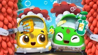 Let's Take a Bath | Fun Bath Time Song | Vehicles Song | Kids Songs | BabyBus - Cars World