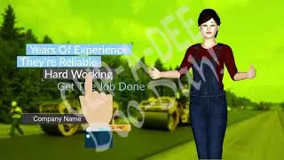 PAVING AND CONCRETE 3D Avatar Donna - Clipadeedoodah.com - Affordable Promo Business Videos
