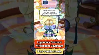 Pure Vanilla Legendary Costume Viridescent Daydream Voice Over Dub English - Cookie Run Kingdom