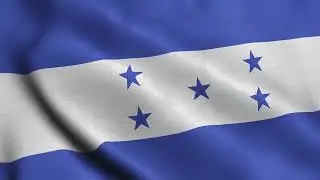 Honduras Waving Flag Animation Loop | Stock Footage | Free Background