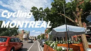 Cycling Canada - from Sherbrooke St to Rue Rachel, Montreal - a Weekday Sunny Afternoon in July