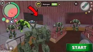 Rope hero vice town | big fight in military base