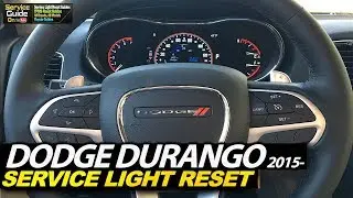 Dodge Durango 2015- Service Light Oil Life Reset