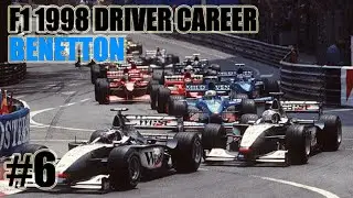 F1 1998 DRIVER CAREER MODE Part 6 : LET THE CHAOS COMMENCE! FINAL LAP BLUNDER!
