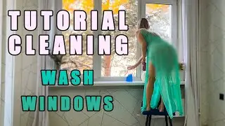 Calm Kitchen Window Cleaning Routine | Evening Light & Soft Mood | Part 2