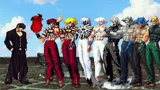 [KOF Mugen] Orochi Iori Black Hole Vs Bosses Orochi, Rugal Team