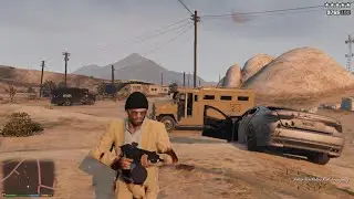 GTA V Trevor's Sandy Shores Shootout +Epic Five Star Wanted Level Escape