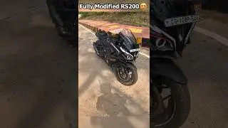 FULLY MODIFIED PULSAR RS 200 🔥😍|| NEW LOOK OF RS 200 | #shorts #youtubeshorts #rs200