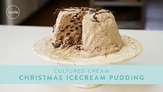 Christmas Icecream Pudding with HOMEMADE Cultured Cream