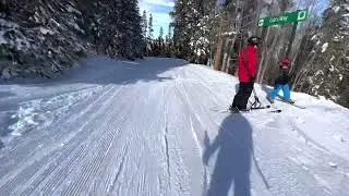 Vail Skiing - Starting the day off easy