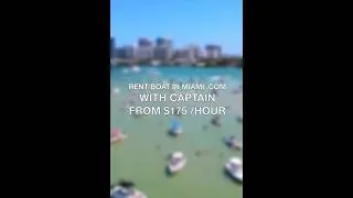 RENT A BOAT WITH CAPTAIN MIAMI #miami #miamivacation #miamivibes #partytime #partyboat
