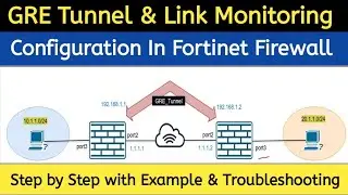 GRE Tunnel Configuration in Fortigate and Link monitoring Configuration