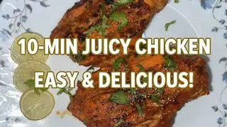 The Juiciest 10-Minute Chicken Breast Recipe! Quick, Easy & Delicious Dinner