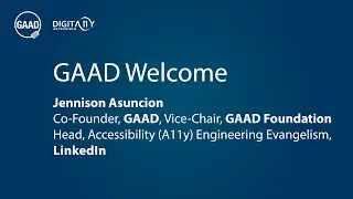 Jennison Asuncion: Co-Founder, GAAD, &  Head, Accessibility (A11y) Engineering Evangelism, Linkedin