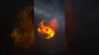 worm hole vs sun - solar smash simulation #shorts