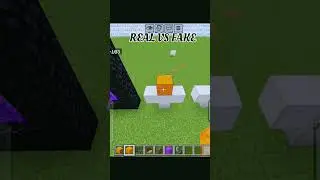 REAL VS FAKE #minecraft