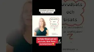 Skillnad p&aring; huvudsats & bisats? Kan du klara &ouml;vningarna?
