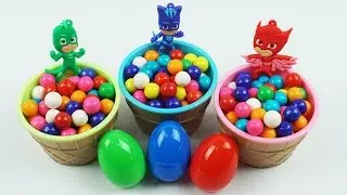 Bubble Gum Colors Hidden Surprise Toys PJ Masks,Catboy,Owlette,Gekko, Paw Patrols
