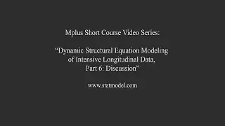 Mplus Short Course Topic 13: DSEM of Intensive Longitudinal Data -Discussion