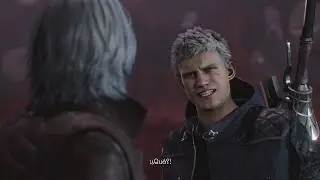 Devil May Cry 5 | SPOILER | Nero descubre que su padre es Vergil | Escena