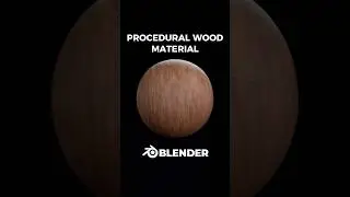 Procedural wood material in Blender🪵#3d #blender3d #b3d #Blender #blendermaterial#blendermaterials