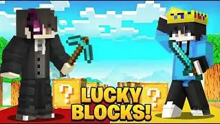 I CHALLENGED My Friend To 1v1 Lucky Block Race
