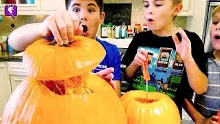 How-To Make Pumpkin Pie! BEST RECIPE! And Pumpkin Seeds with HobbyKidsTV