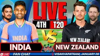 🔴LIVE: INDIA vs New Zealand, 4th T20 | Live Cricket match Today &bull; IND 🇮🇳 vs NZ 🇳🇿 Hindi Commentary