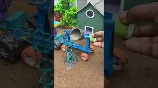 Mini Tractor Cement Pillar Making Machine | DIY Real Working Model #shorts #youtubeshorts