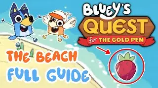 Bluey&rsquo;s Quest for the Gold Pen | The Beach Full Guide Walkthrough | 100% Complete