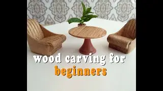 Carving seater armchair and round table -wood carving