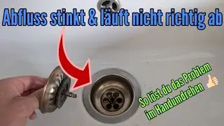 Kitchen sink drain stinks - How to clean and remove deposits
