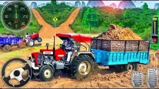 Real Farming Cargo Tractor Uphill Driver - Offroad Heavy Tractor Driving - Android GamePlay #2