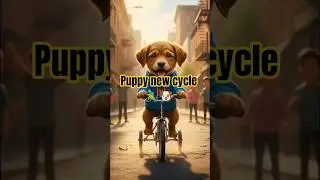 Puppy New cycle 🚴&zwj;♂️🐶#shorts #puppydog #puppy #viral