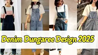 Denim Dungaree Design 2025 | Amazingly Jeans Jumpsuit Dresses | Trendy Teenager Rompers For Girls |