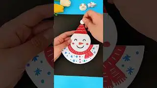 Winter is coming soon, let's make a snowman ⛄️ and rock it! 🤘 #shorts #diy #origami #papercraft