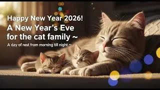 Happy New Year 2026! A New Year's Eve for the cat family ✨