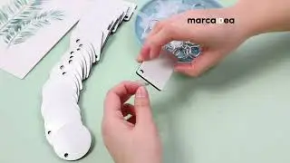 Llavero mdf para sublimar ambas caras marcaidea