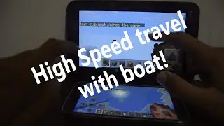 how to do the flying boat glitch in Minecraft PE!