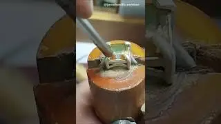 💎 How to Set Stone in Silver Ring Like a Pro | Easy Stone Setting Tutorial 🔥#StoneSetting