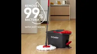 O Cedar EasyWring Microfiber Spin Mop, Bucket Floor Cleaning System