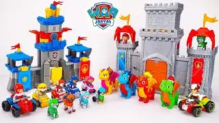 PAW Patrol Unboxing Rescue Knight Toys: Castle and Dragon | Pups Save Barkingburg Castle| Dragon Toy