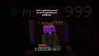 Она действительно в совершенстве овладела этим навыком #minecraft #girlfriend #rage #gaslighting ...