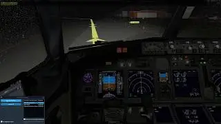 Heavy Rain / Night Landing in Curitiba - 4k 60fps - X Plane 11