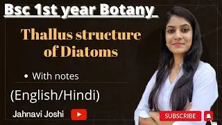 Diatoms: Thallus Structure (Notes) Bsc 1st year Botany