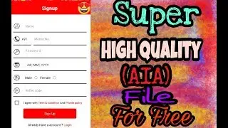 Best and Super New High Qualuty (Aia) File || Appybuilder