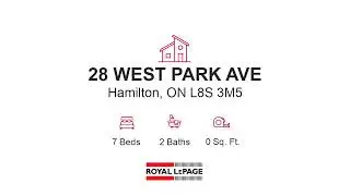 28 WEST PARK AVE for sale in Hamilton, ON L8S 3M5 - Single Family