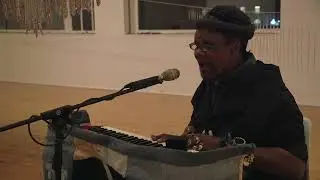 Lonnie Holley at lumber room, Friday, December 7, 2018