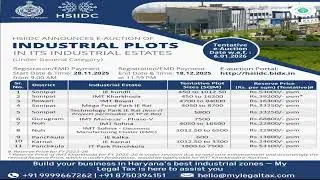 HSIIDC Industrial Estates Haryana | Best Locations to Start Your Business | Live by My Legal Tax