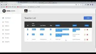 Dashboard with Django CRUD